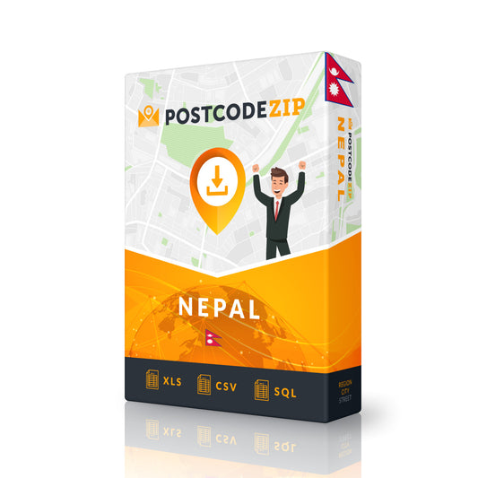 Nepal, Baza danych lokalizacji, najlepszy plik miasta