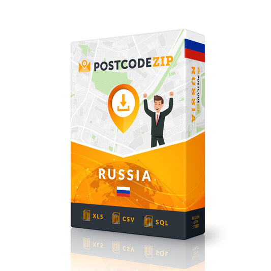 Rússia, Melhor ficheiro de ruas, conjunto completo