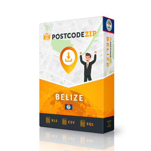 Belize, Set data jalan premium lengkap