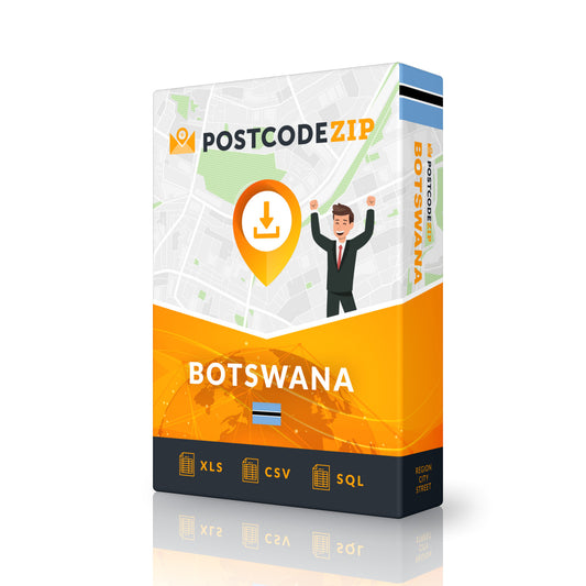 Botswana, Set data lengkap jalan premium