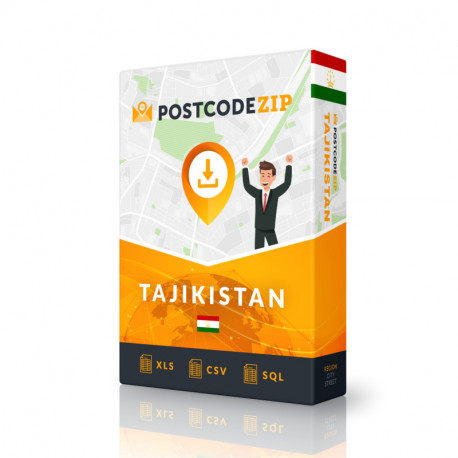 Τατζικιστάν, Κατάλογος περιοχών