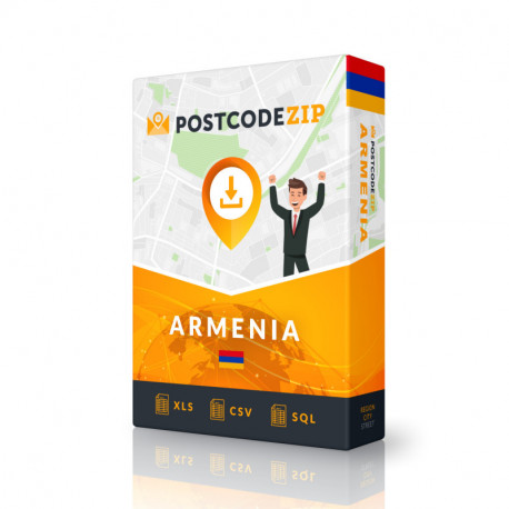 Armênia, base de dados de localização, melhor ficheiro da cidade