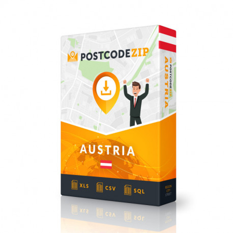Austria, database della posizione, file della città migliore