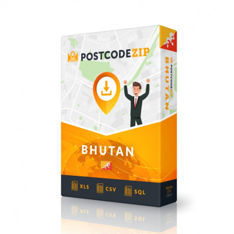 Butan, Baza podataka lokacija, najbolja gradska datoteka