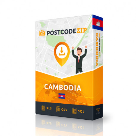 Cambodgia, baza de date cu locații, cel mai bun fișier de oraș