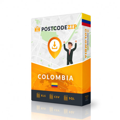 Kolumbien, Standortdatenbank, beste Stadtdatei