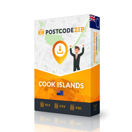 Kepulauan Cook, Basis data lokasi, file kota terbaik