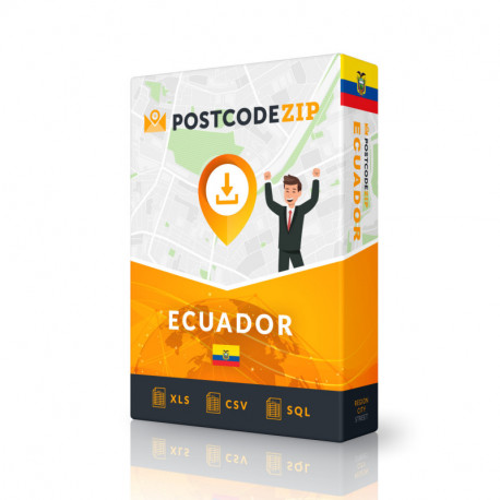 Equador, base de dados de localização, melhor ficheiro da cidade