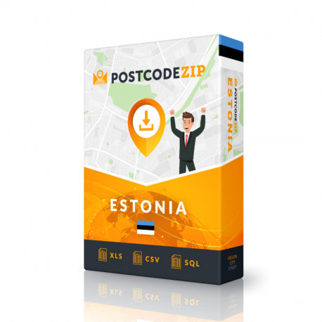 Estonia, database della posizione, file della città migliore