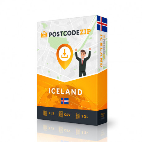 Iceland, Pangkalan data lokasi, fail bandar terbaik