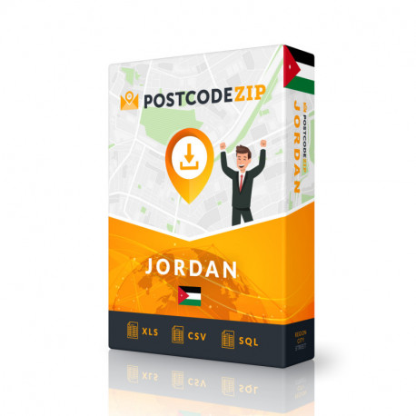 Jordan, databáza polohy, najlepší súbor mesta