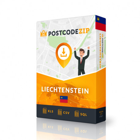 Liechtenstein, database della posizione, file della città migliore