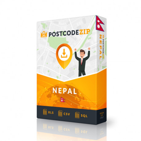 Nepal, Standortdatenbank, beste Stadtdatei