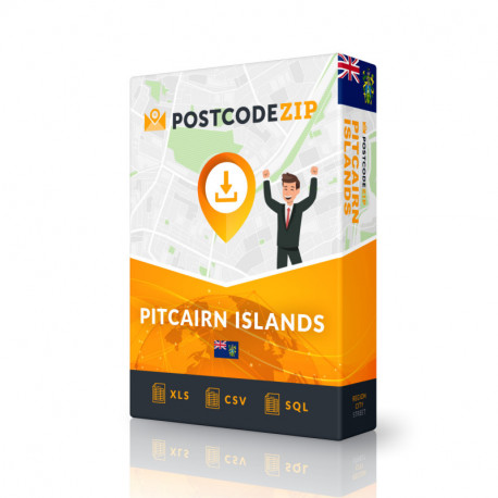 Wyspy Pitcairn, Baza danych lokalizacji, najlepszy plik miasta