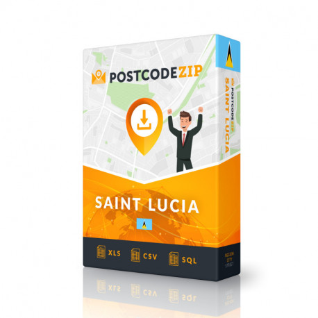 Św. Lucia, Baza danych lokalizacji, najlepszy plik miasta