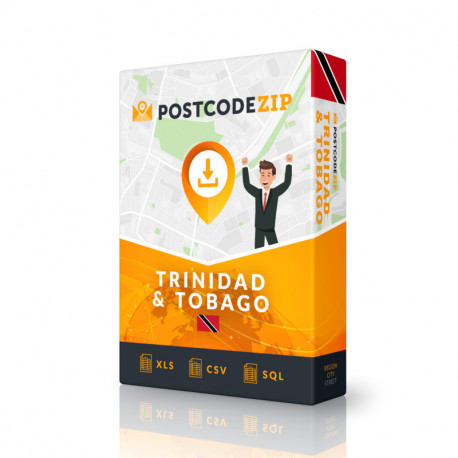 Trinidad & Tobago, database della posizione, file della città migliore