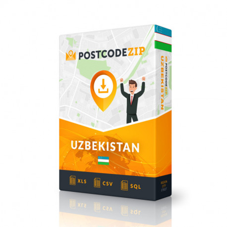 Узбекистан, база данных местоположения, файл лучшего города