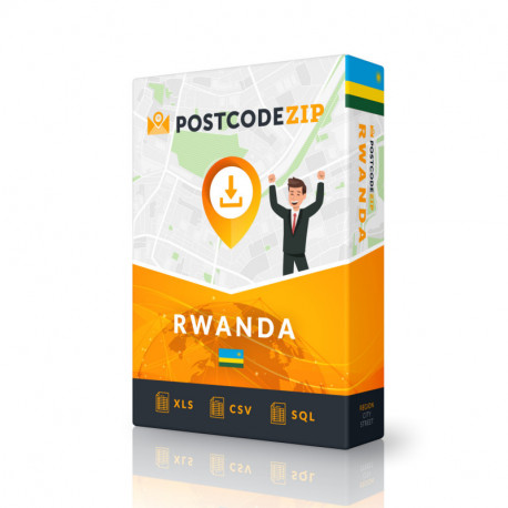 Ruanda, luettelo alueista