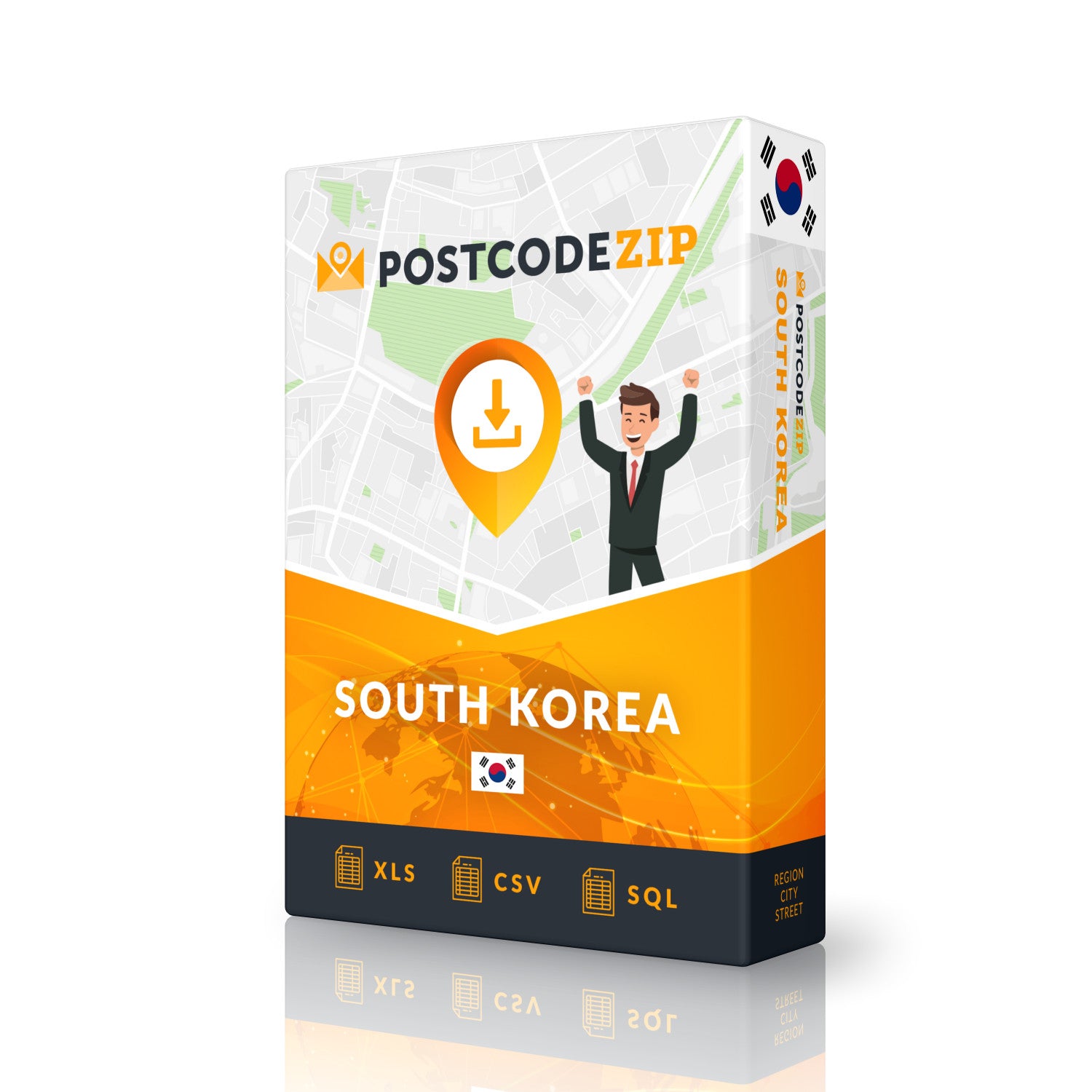 Street list, South Korean address database, download – postcodezip.com